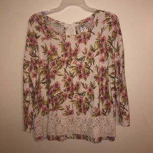Lauren Conrad floral blouse